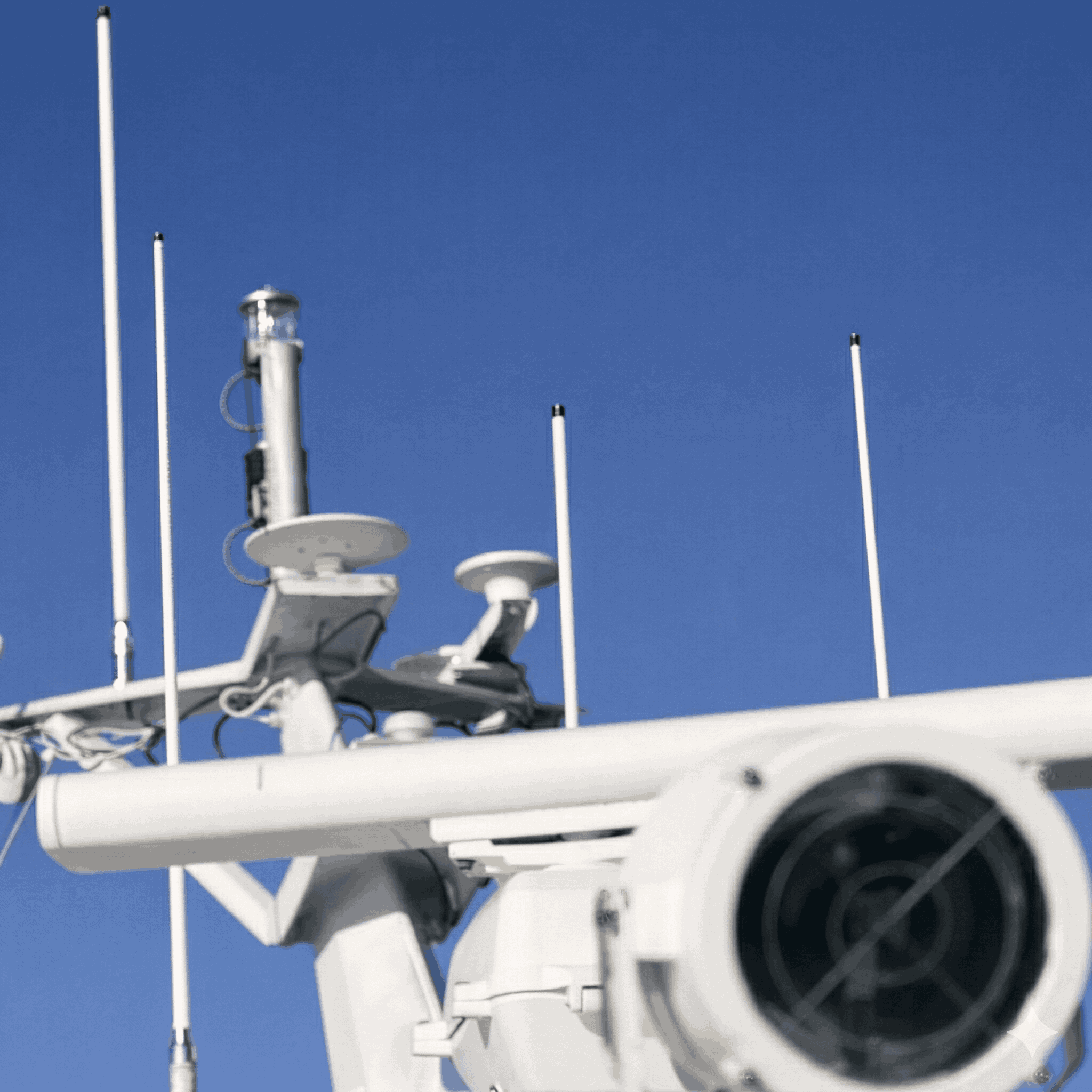 GFK-Vollstäbe in einer signaldurchlässigen Antennenkonstruktion
