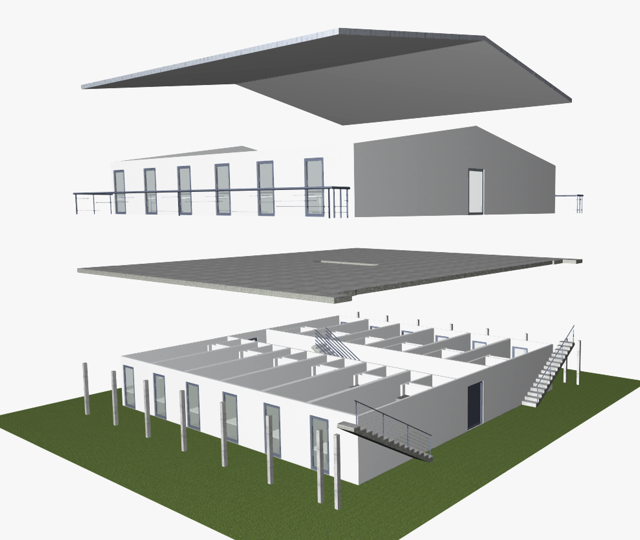 Maisons à construction rapide en PRV - Fibrolux GmbH