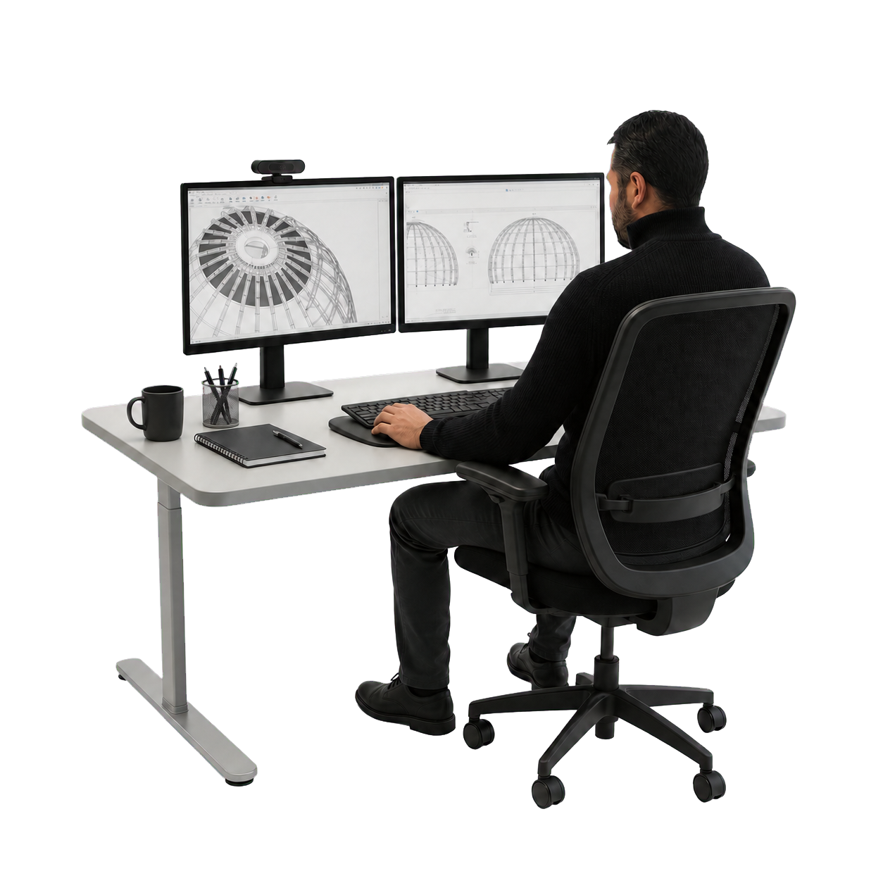 Technischer Produktdesigner bei der Entwicklung